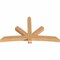 Ekena Millwork Alberta Smooth Timber Gable Bracket, Western Red Cedar, 84"W x 49"H x 5 1/2"D x 5 1/2"F, 14/12 Pitch GBW084X49X0606ALB00SWR - alternate 3